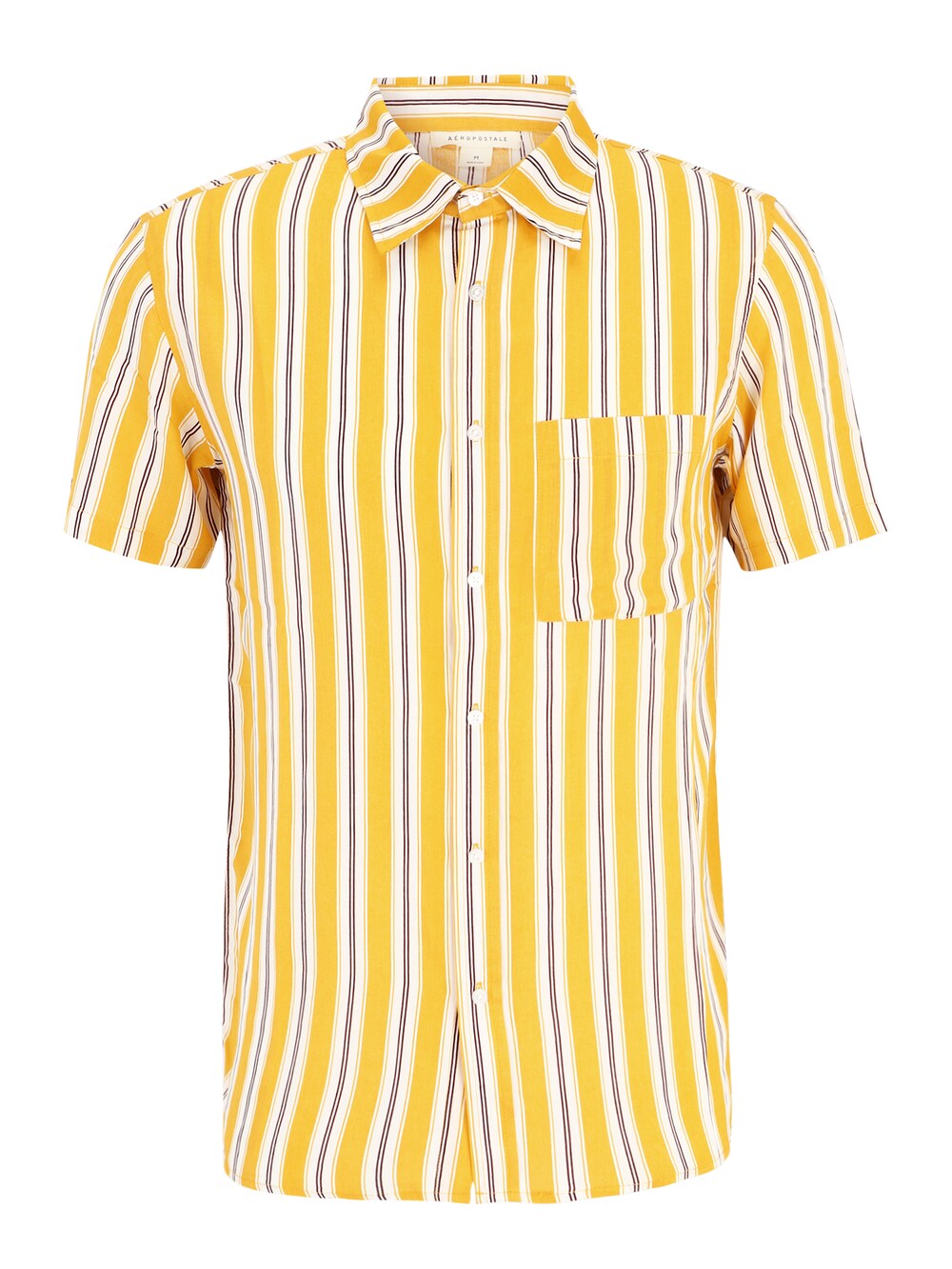Рубашка на пуговицах стандартного кроя Aéropostale, желтый