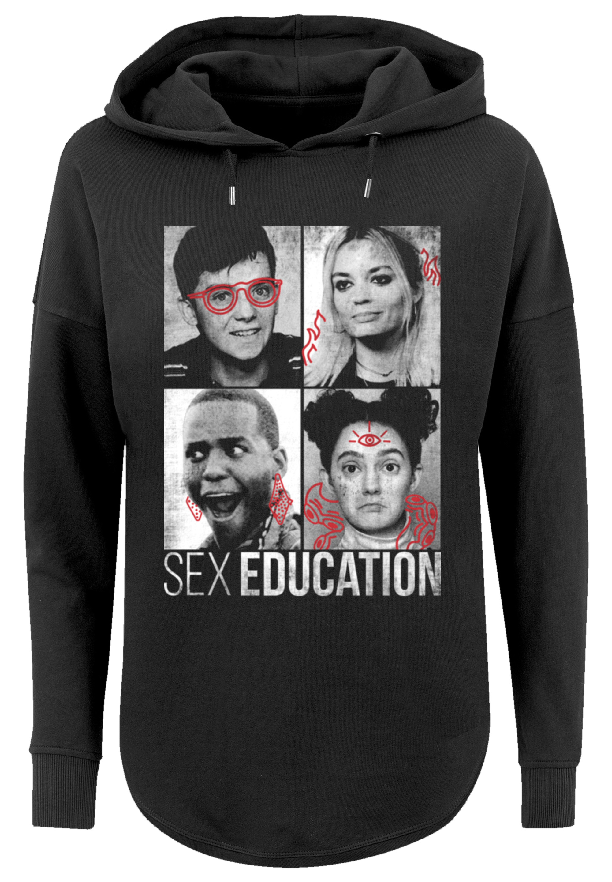 Свитер F4NT4STIC Oversized Hoodie Sex Education Class Photos Netflix TV Series, черный