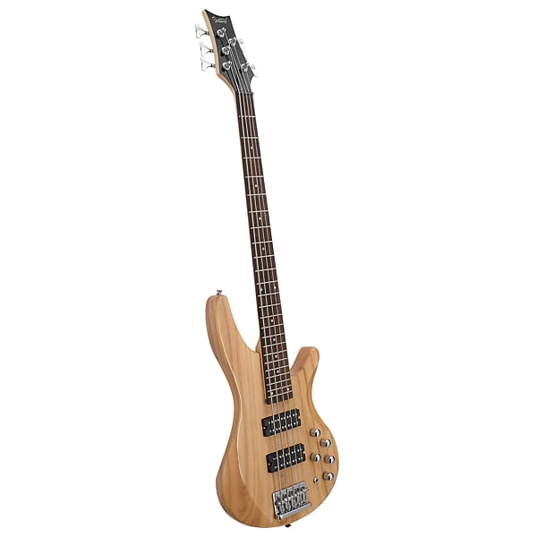 Басс гитара Glarry 44 Inch GIB 5 String H-H Pickup Laurel Wood Fingerboard Electric Bass Guitar