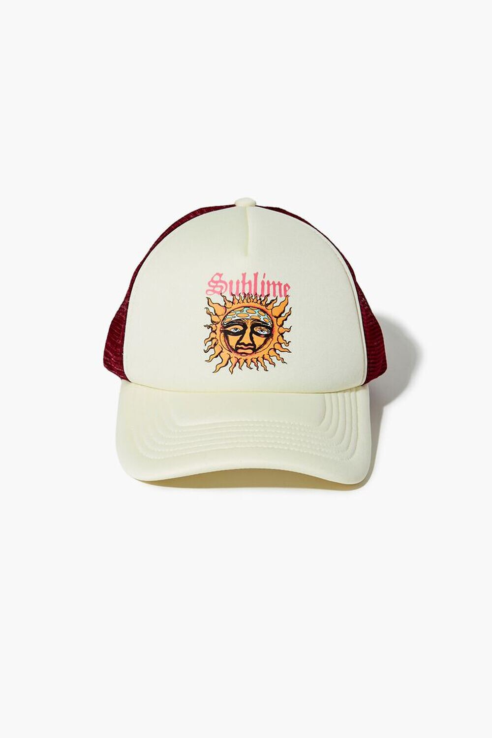 

Бейсбольная кепка Sublime Trucker Forever 21, кремовый