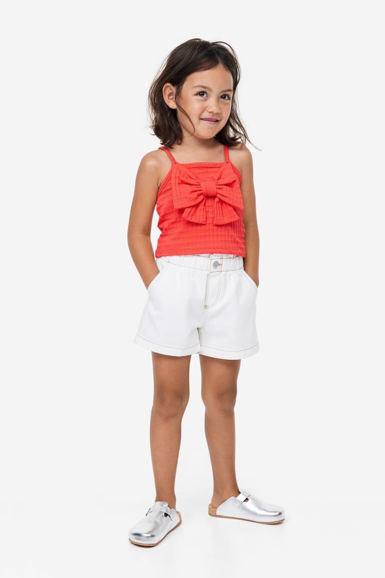 

Топ с бантом и бретелями H&M