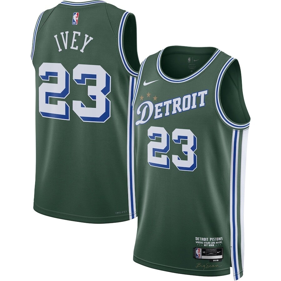 

Джерси Nike Detroit Pistons, зеленый