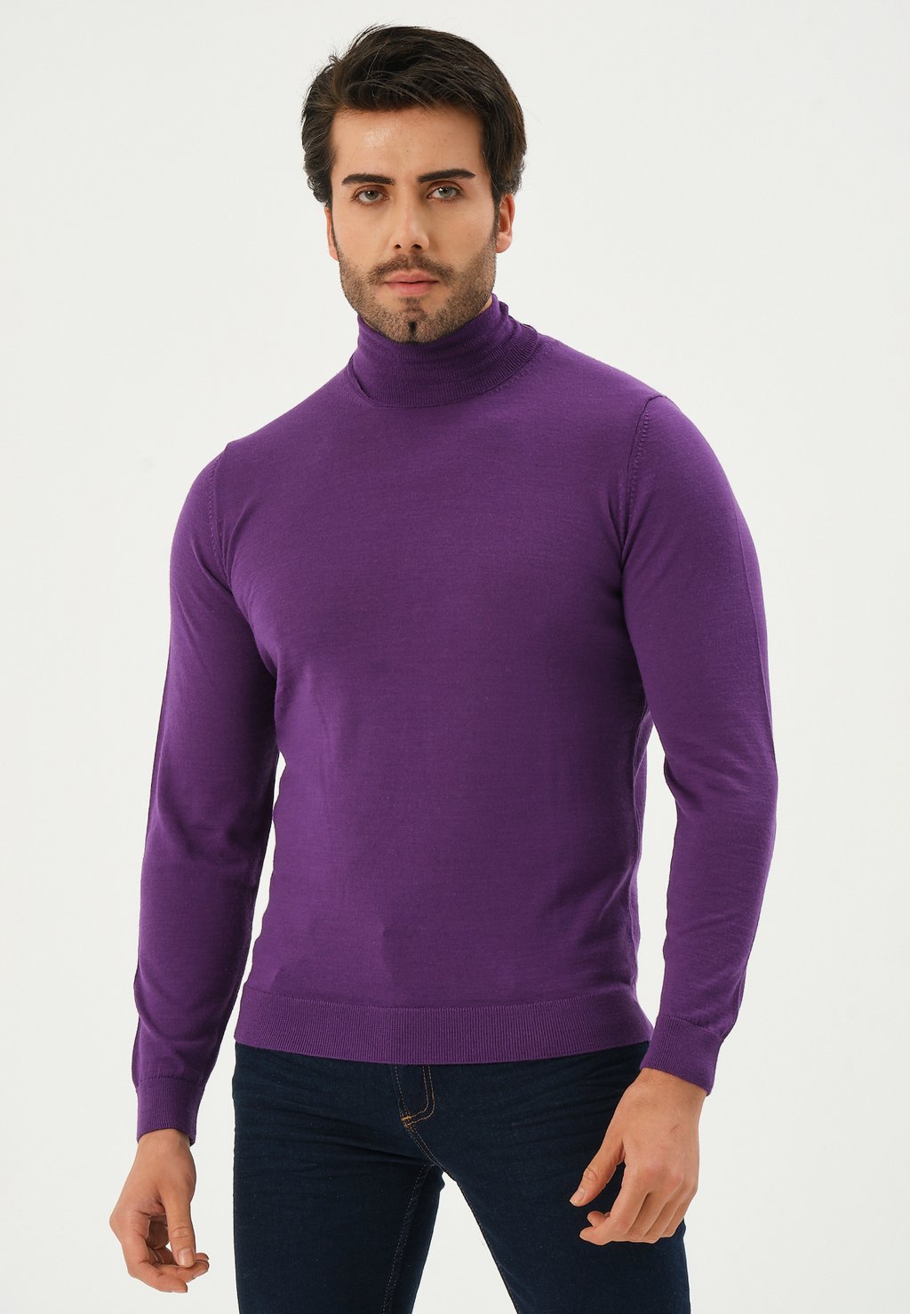 Вязаный свитер Basics and More, цвет purple
