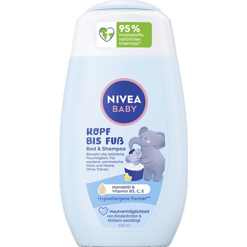

Ванна с головы до ног и шампунь NIVEA, 200 ml