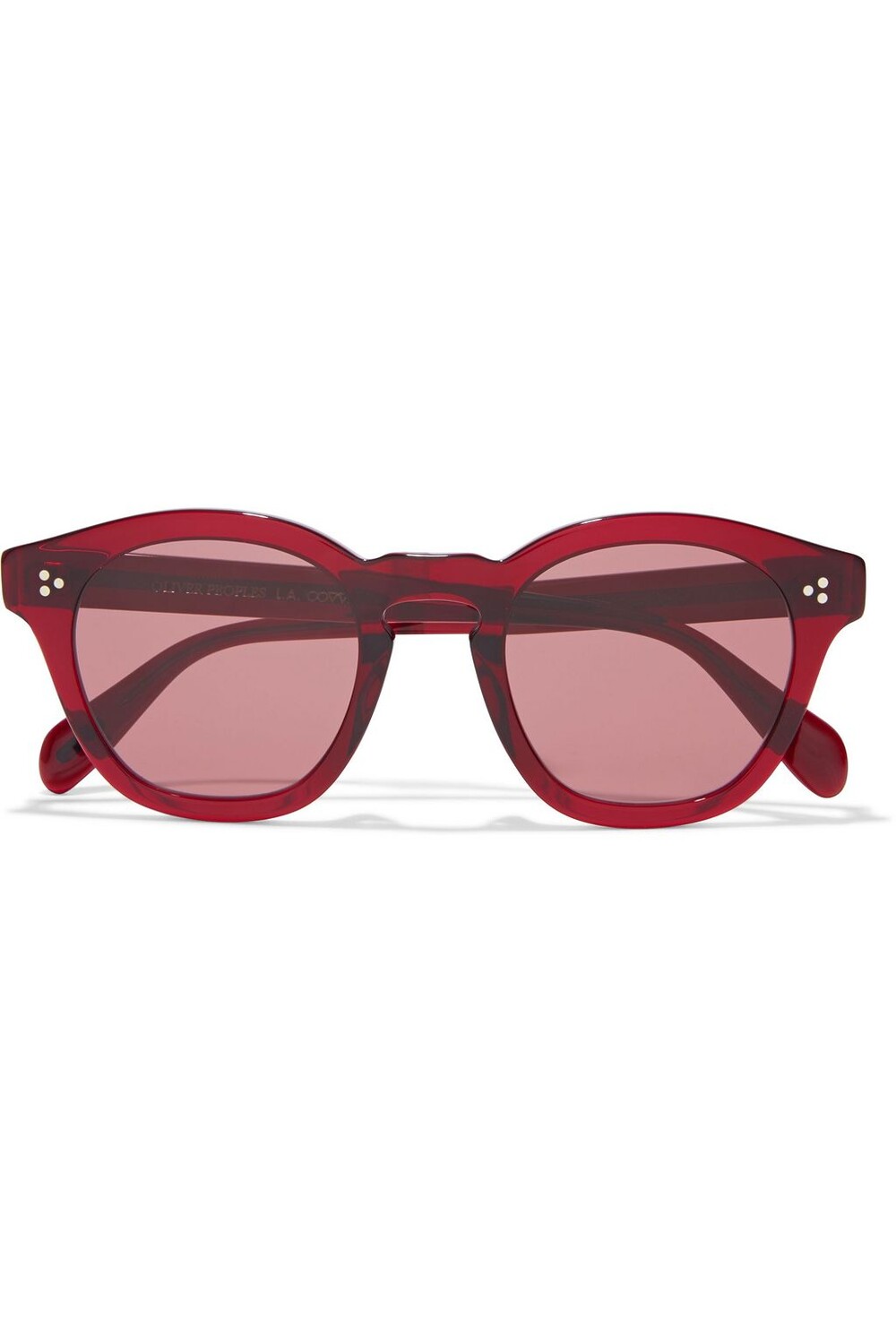 

Солнцезащитные очки Boudreau LA в круглой оправе из ацетата OLIVER PEOPLES, бордовый