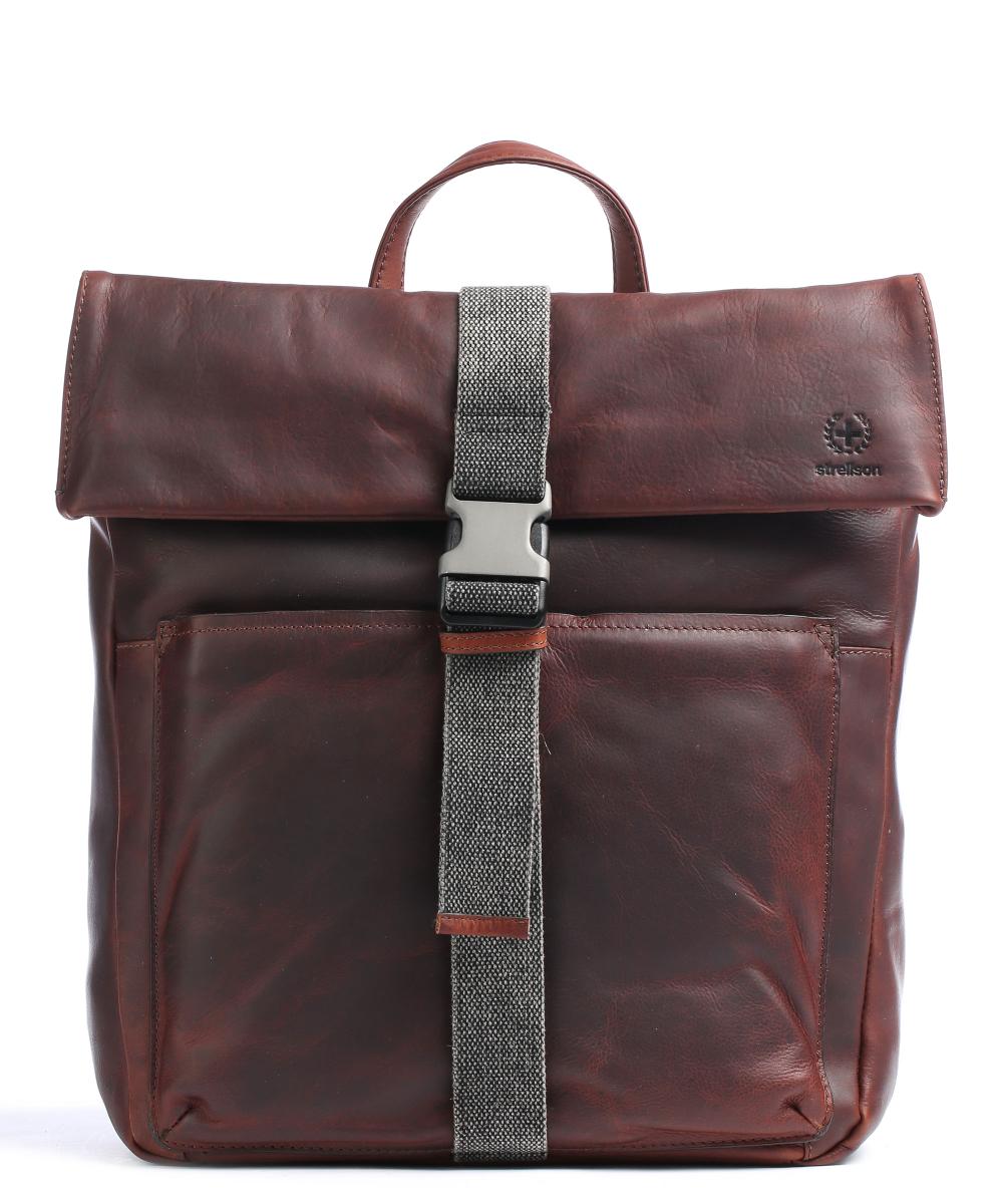 Кожаный рюкзак Bond Street 15 дюймов Strellson, коричневый