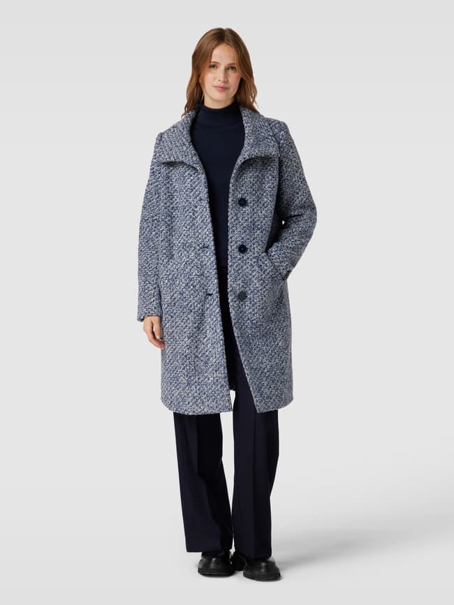 Пальто крупной вязки модель ПАЛЕРМО Milo Coats, синий