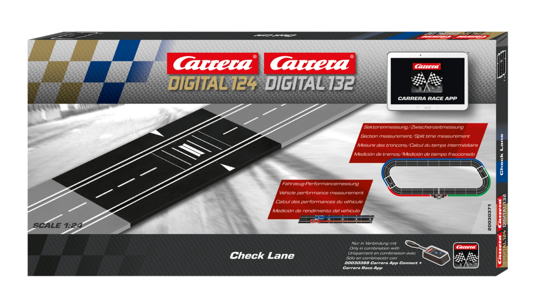Carrera DIGITAL 124 Чек Лейн дополнительные секции carrera 20030343 для digital 124 digital 132