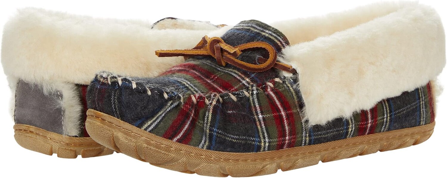 

Тапочки Wicked Good Moccasins Plaid L.L.Bean, цвет Gray Stewart