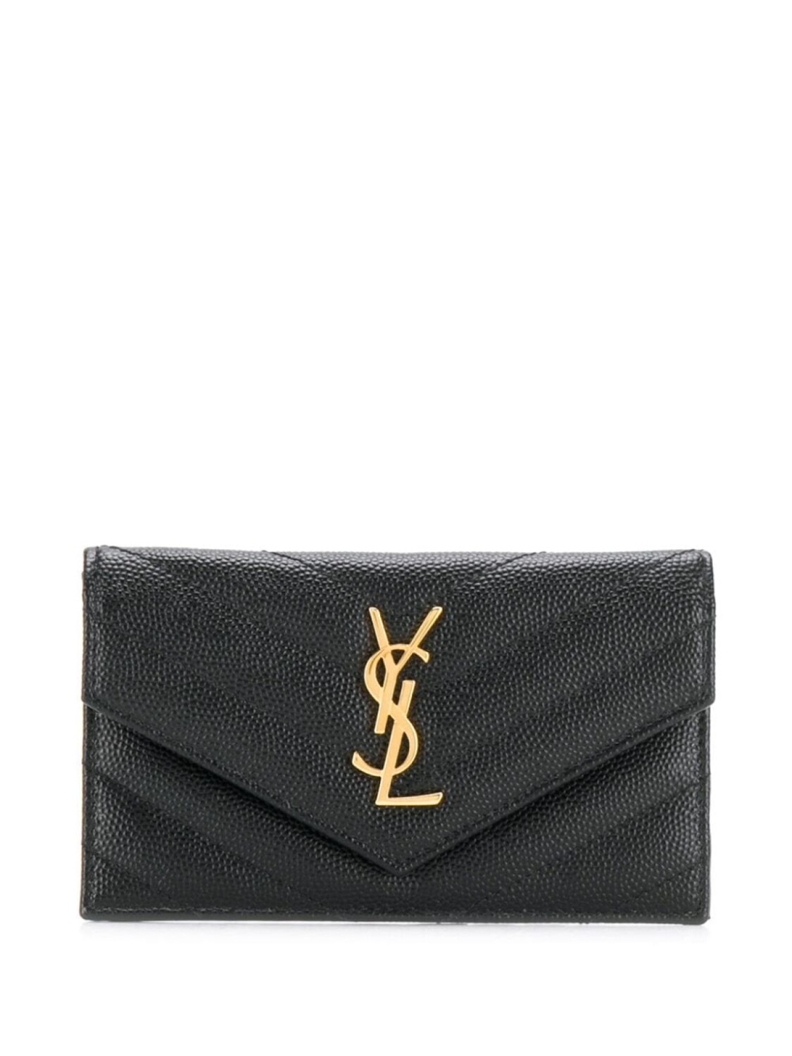 

Saint Laurent компактный кошелек с монограммой, черный