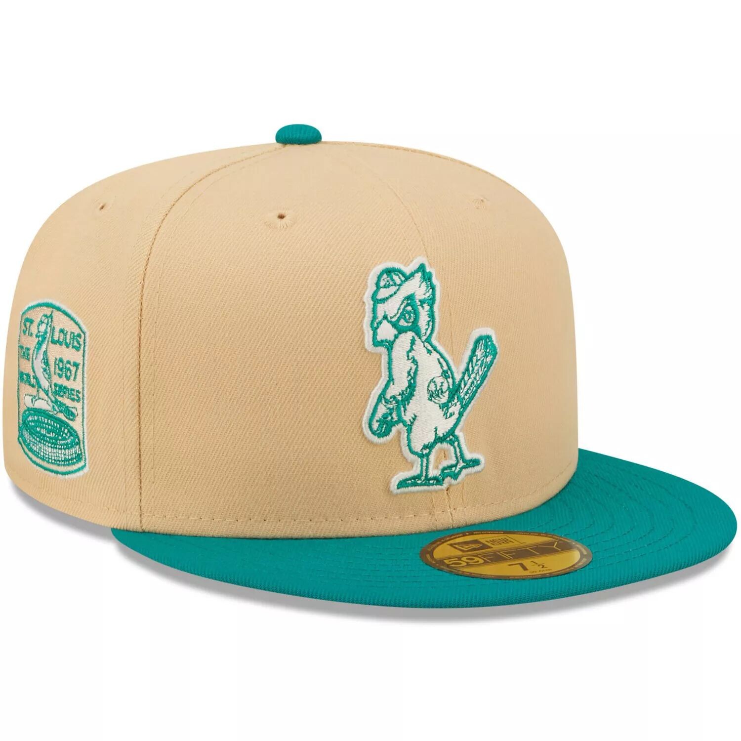 

Мужская приталенная шляпа New Era Natural/Teal Mango Forest 59FIFTY