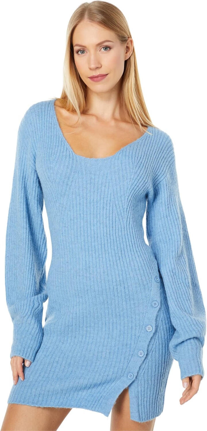 

Зимнее трикотажное платье Bardot, цвет Bijou Blue