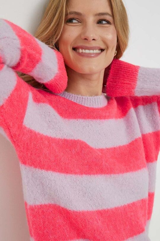 

Свитер из смесовой шерсти United Colors of Benetton, розовый