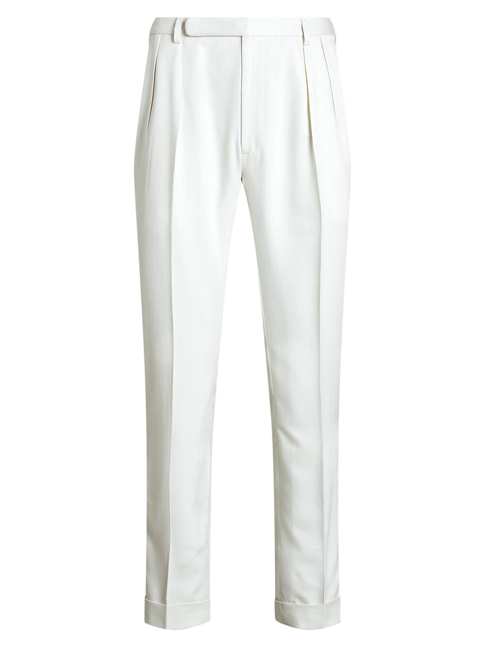 

Брюки Glenn Cotton с двойной складкой Ralph Lauren Purple Label, кремовый