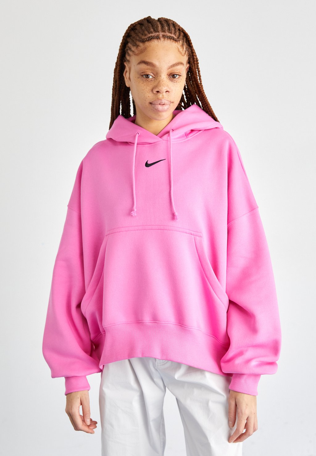 Толстовка Phoenix Hoodie Nike, цвет playful pink/black толстовка nike yoga luxe hoodie pink purple цвет tan
