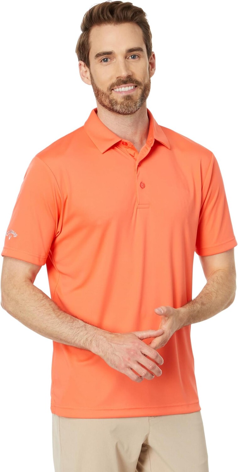 

Поло Callaway Tournament Short Sleeve Polo, цвет Hot Coral
