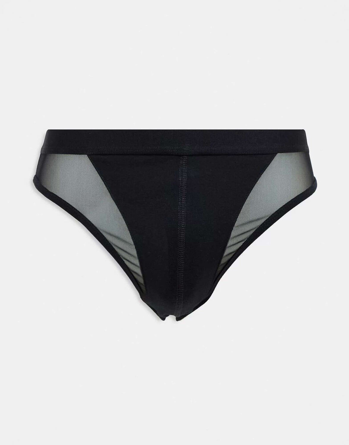 

Черные трусы с прозрачными деталями ASOS