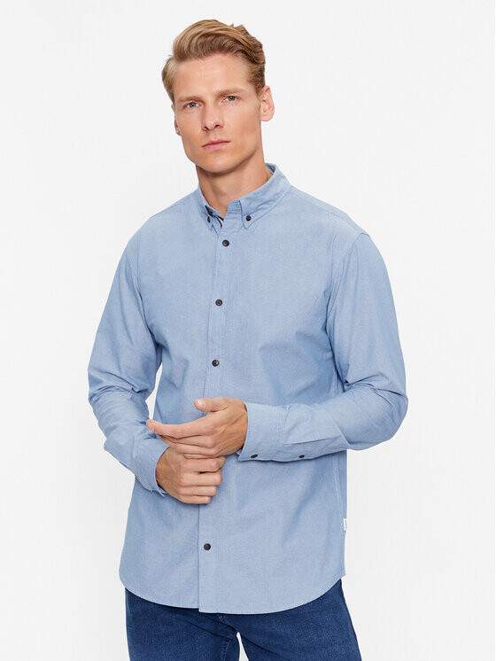 

Рубашка узкого кроя Jack&Jones, синий