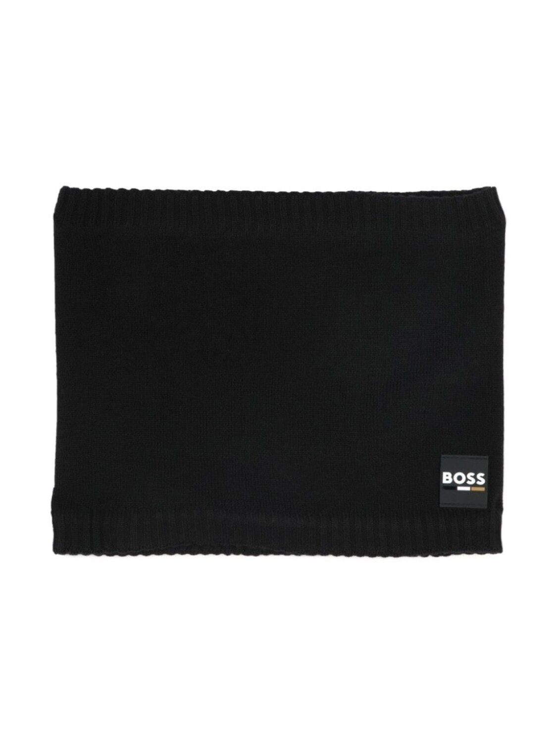 

Теплая куртка на шею с аппликацией логотипа BOSS Kidswear, черный