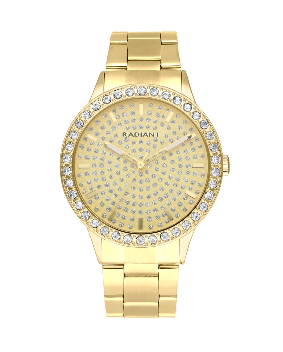 Мужские часы Eclipse 43 мм RA578205 со стальным и золотым ремешком Radiant, золотой женские часы basic 36 ra594204 из стали с золотым ремешком radiant золотой