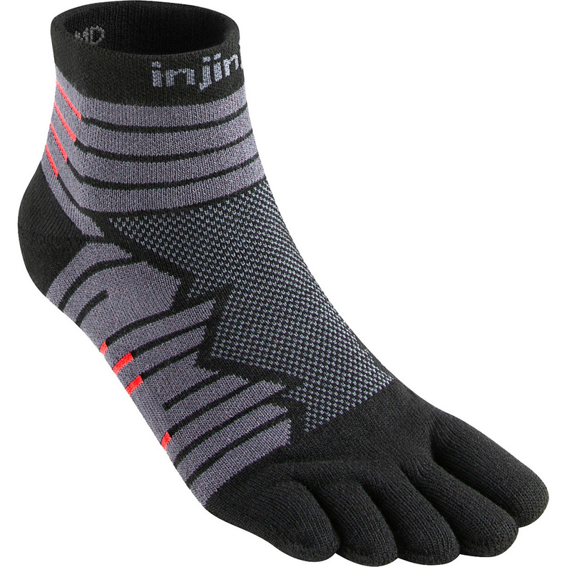 Носки Ultra Run Mini Crew Injinji, черный aonijie одна пара e4833 мужские быстросохнущие носки с пятью пальцами амортизирующие носки с пальцами для бега марафона походов