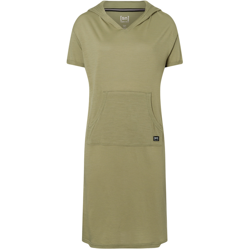 Женское платье с капюшоном Super.Natural, оливковый платье повседневное 42 размер