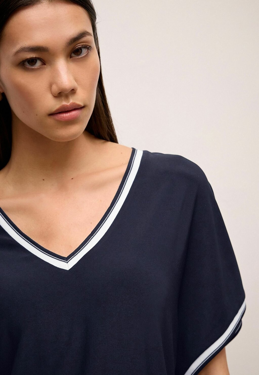 

Футболка базовая V-NECK PETITE Next, цвет navy