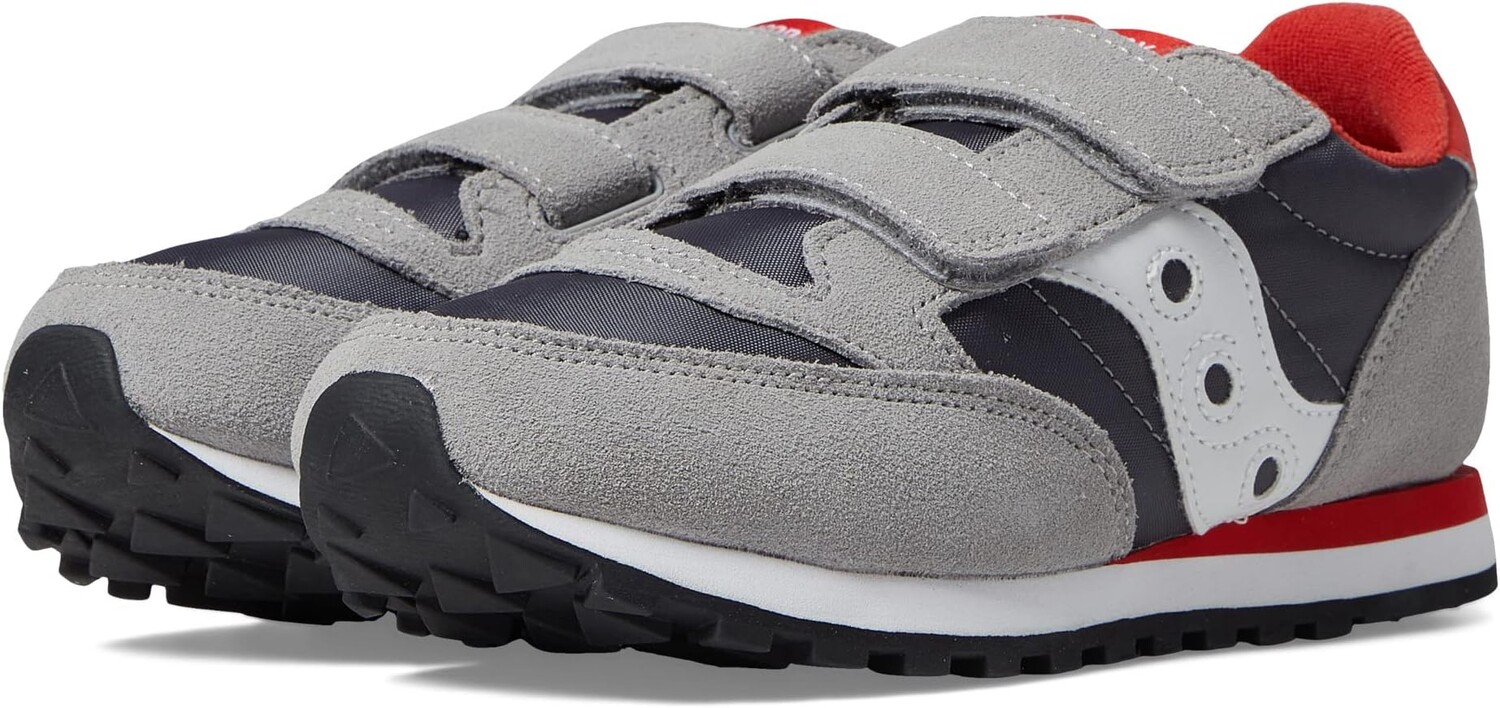 

Кроссовки Originals Jazz Double Hook & Loop Saucony Kids, цвет Grey/White/Lava