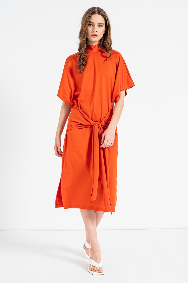цена Платье из органического хлопка с разрезами по бокам Karl Lagerfeld, оранжевый
