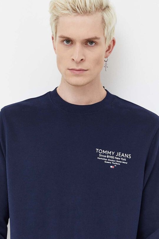 

Хлопковая толстовка Tommy Jeans, темно-синий
