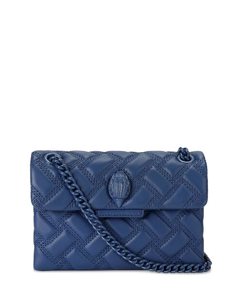 

Кожаное плечо через плечо Mini Kensington Drench KURT GEIGER LONDON, цвет Blue