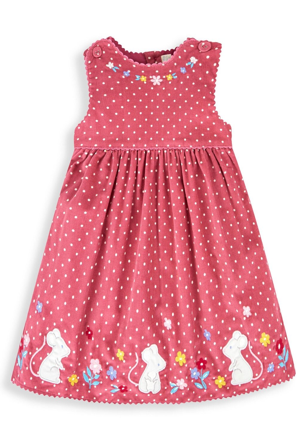 

Летнее платье Mouse Applique JoJo Maman Bébé, цвет rose