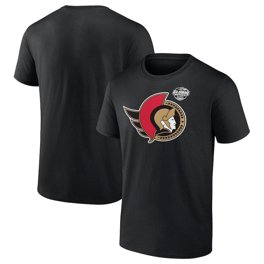 

Футболка с коротким рукавом Fanatics Branded Ottawa Senators, черный