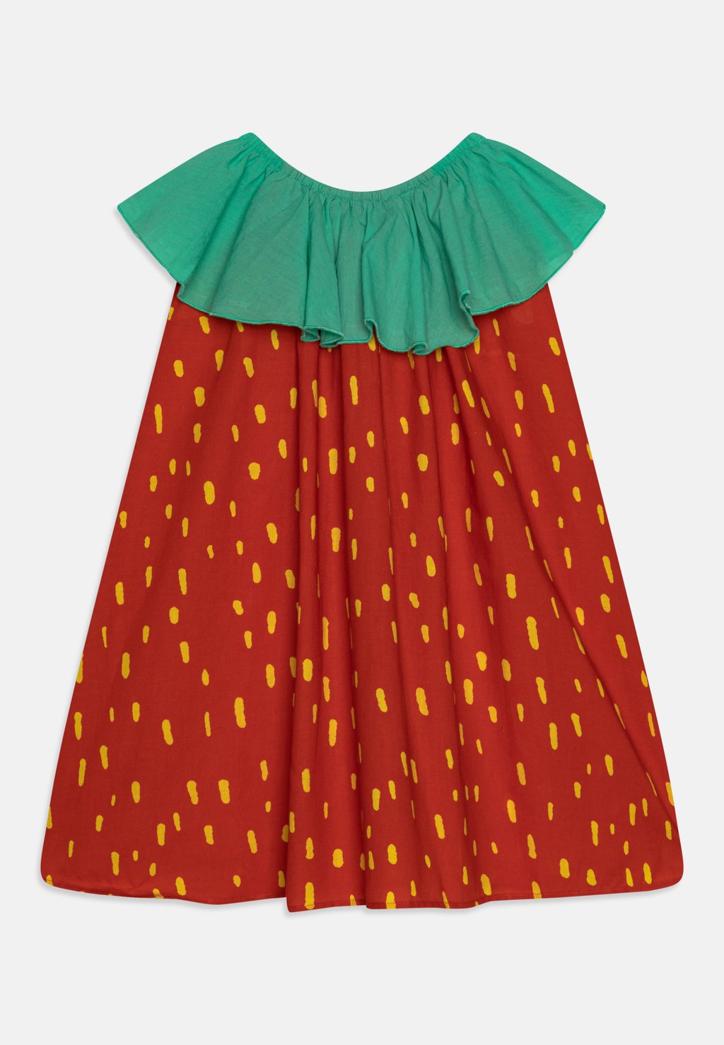 Платье повседневное DRESS GIRL VOILE STRAWBERRY SPOTS Stella McCartney Kids, цвет red цена и фото