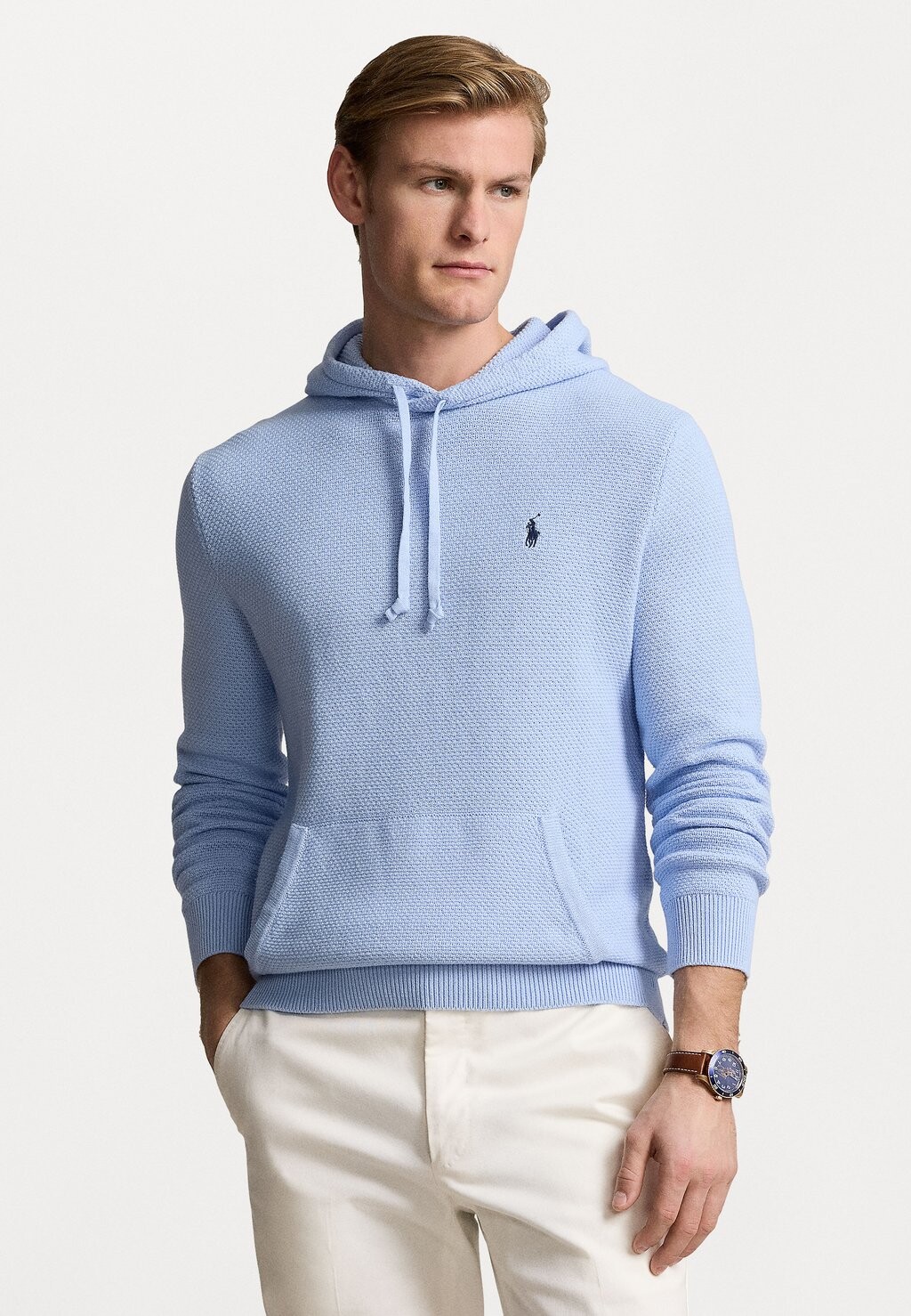 Вязаный свитер LONG SLEEVE Polo Ralph Lauren, цвет blue hyacinth