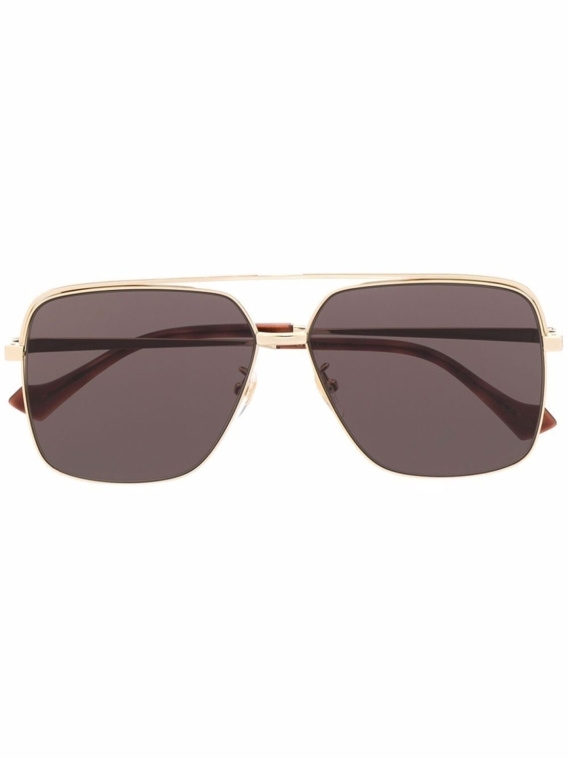 

Gucci Eyewear солнцезащитные очки в квадратной оправе, золотой