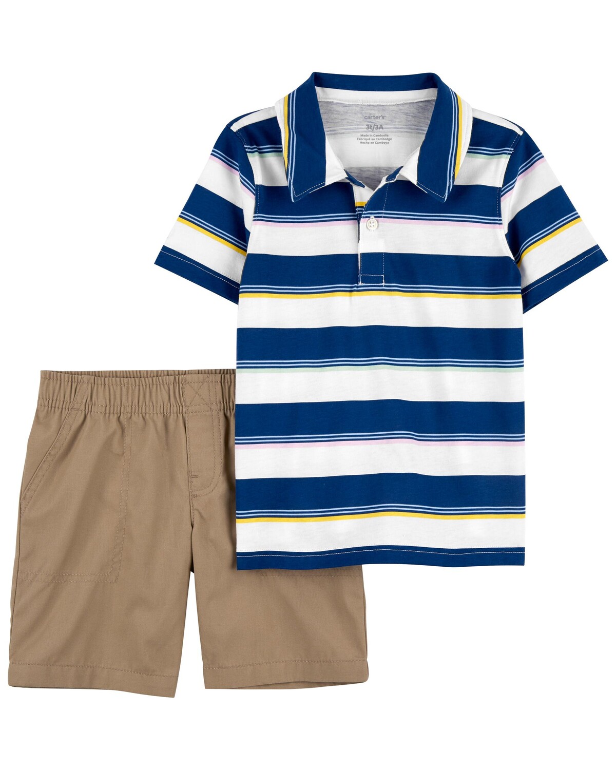 

Детский комплект из 2-х шорт Henley & Khaki Shorts Carter's, мультиколор