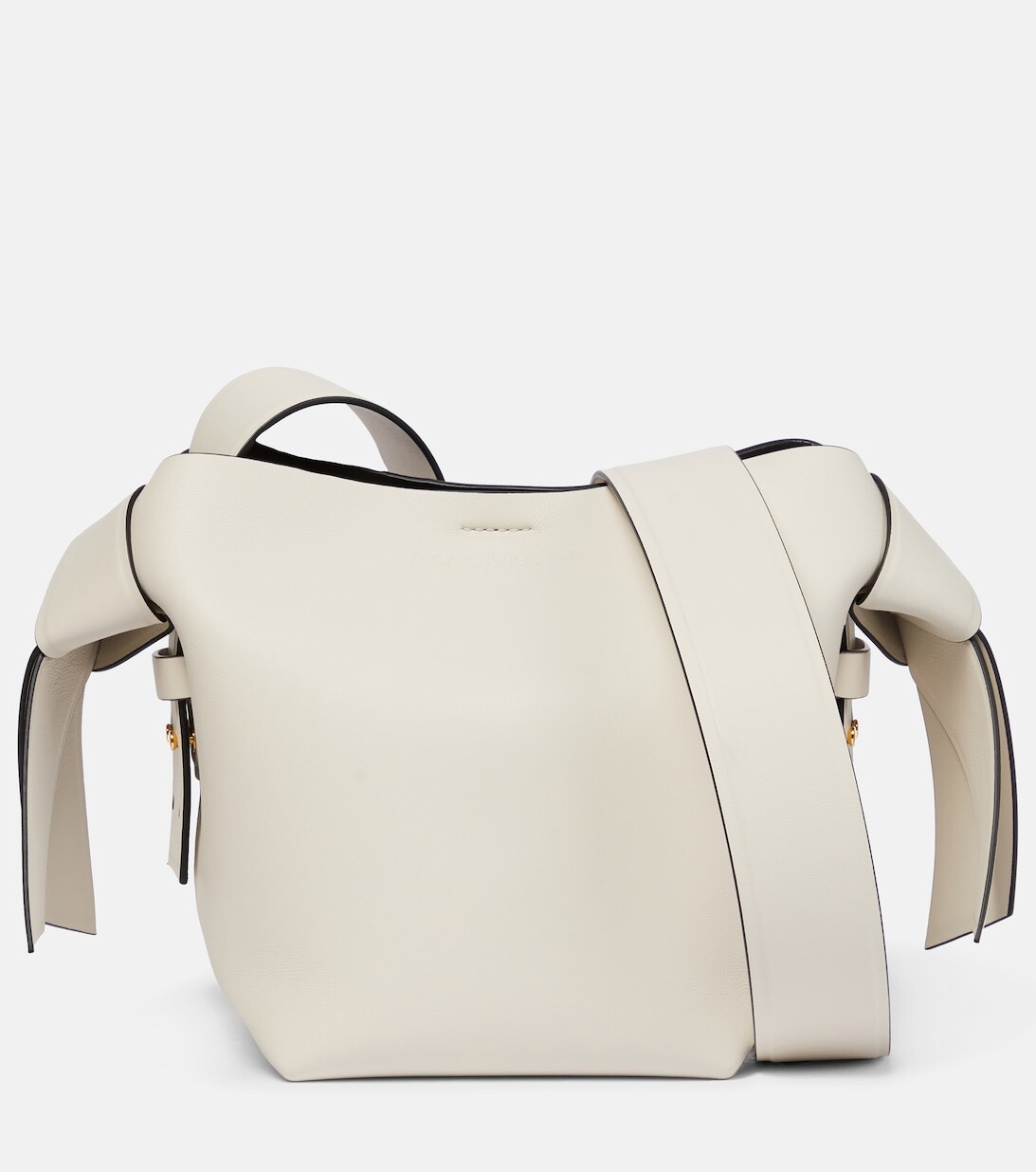 

Кожаная мини-сумка через плечо Musubi Acne Studios, белый