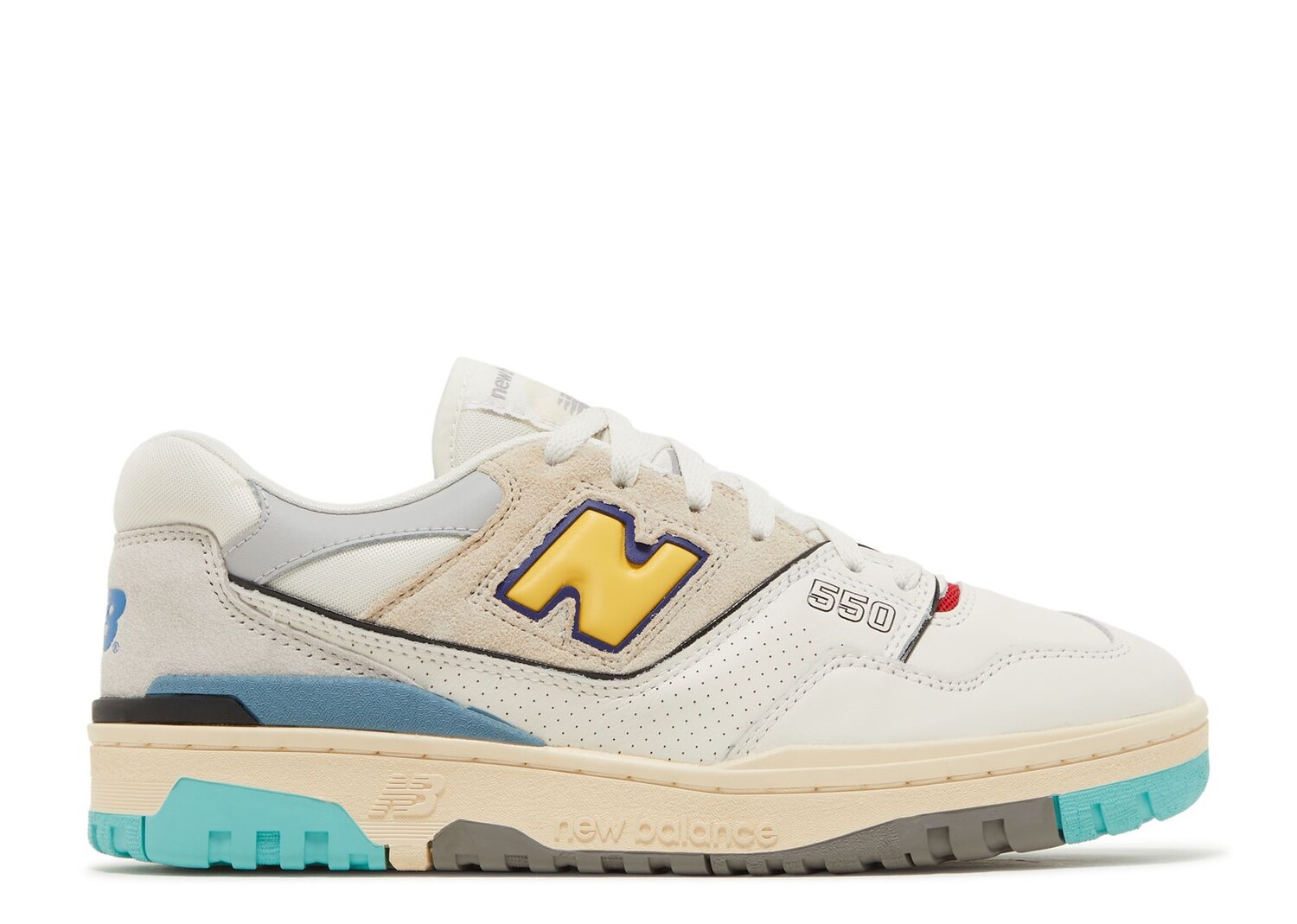 

Кроссовки New Balance 550 'White Surf', кремовый, Бежевый;серый