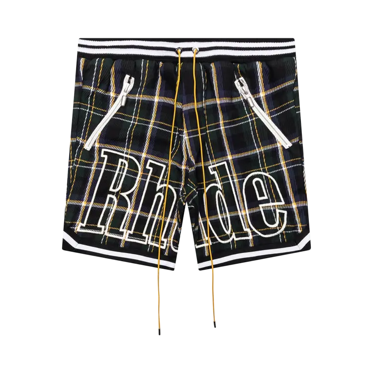 

Шорты Rhude Flannel Court Logo 'Multicolor/Green', разноцветный