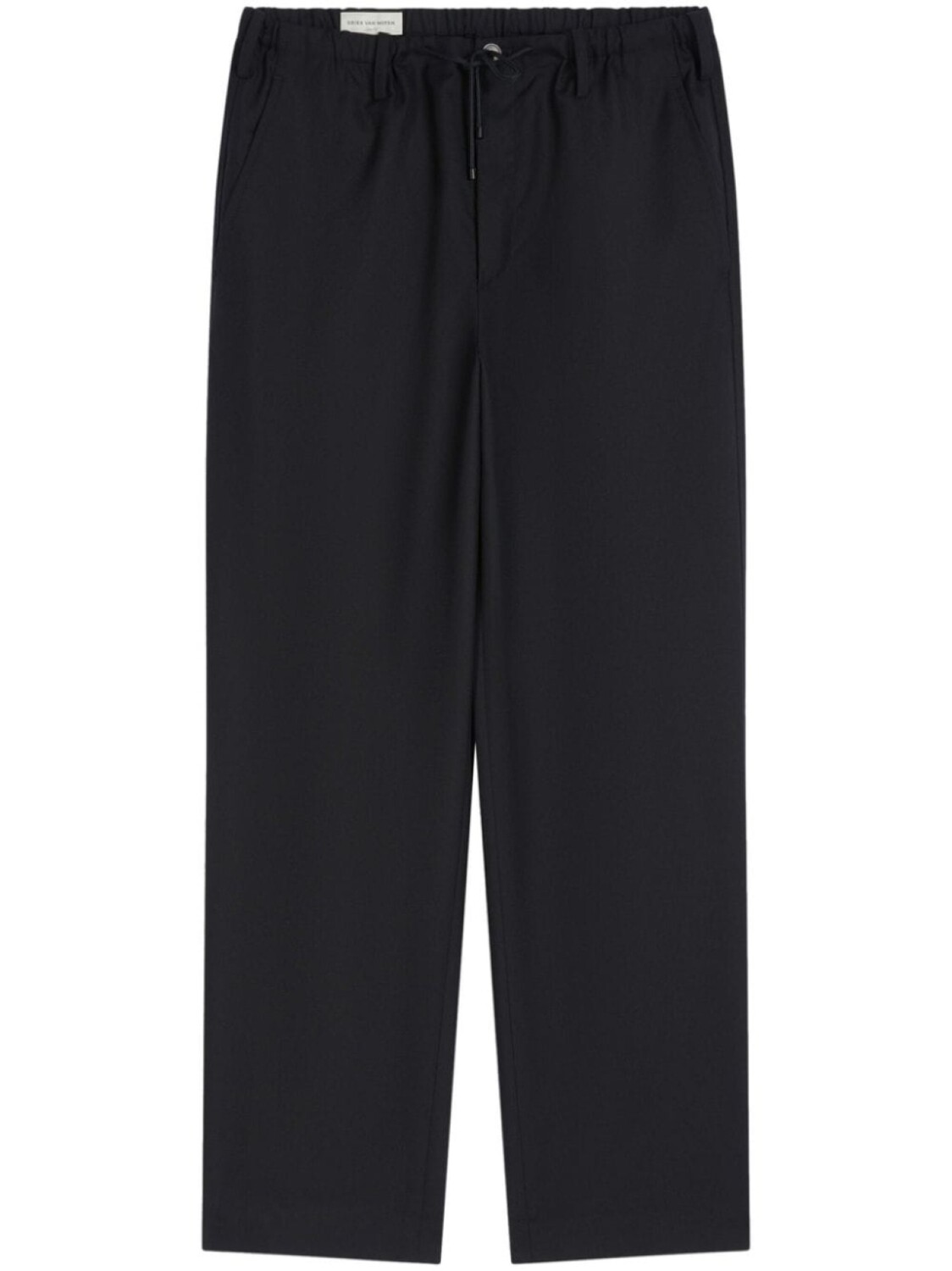 

DRIES VAN NOTEN прямые брюки с кулиской, черный