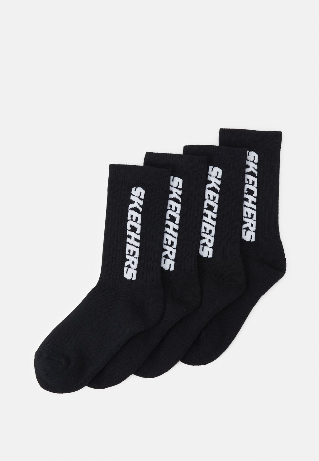 Носки Boys Cushioned Tennis Socks 4 Pack Unisex Skechers, черный