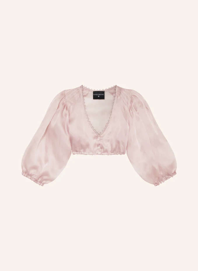 Блузка-дирндль charlotte из шелка Kinga Mathe, розовый