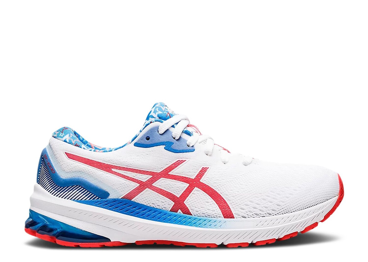 

Кроссовки ASICS Wmns Gt 1000 11 'White Electric Red', белый