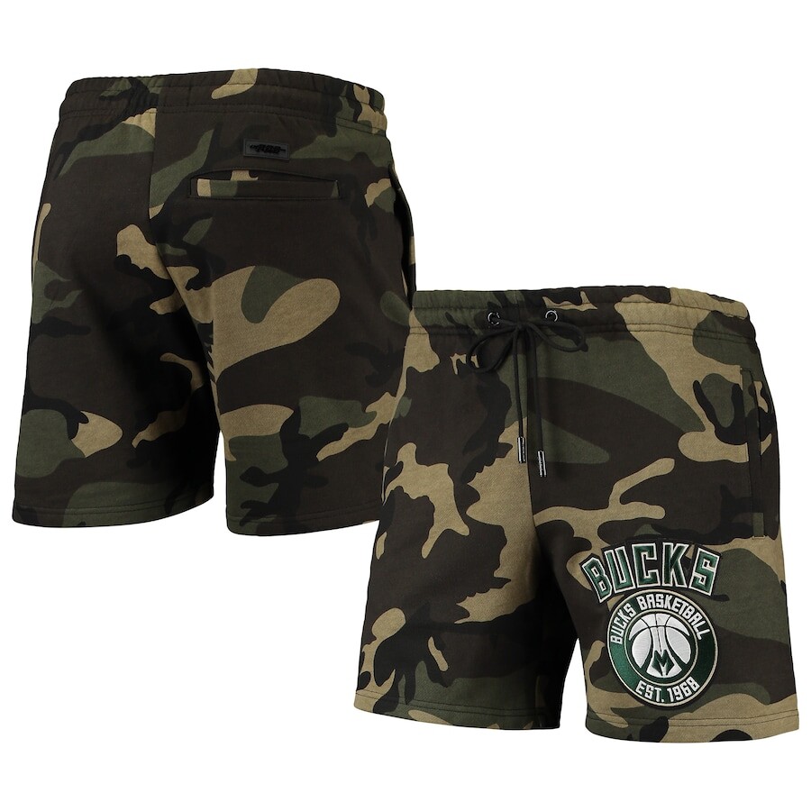 

Шорты Pro Standard Milwaukee Bucks, камуфляж
