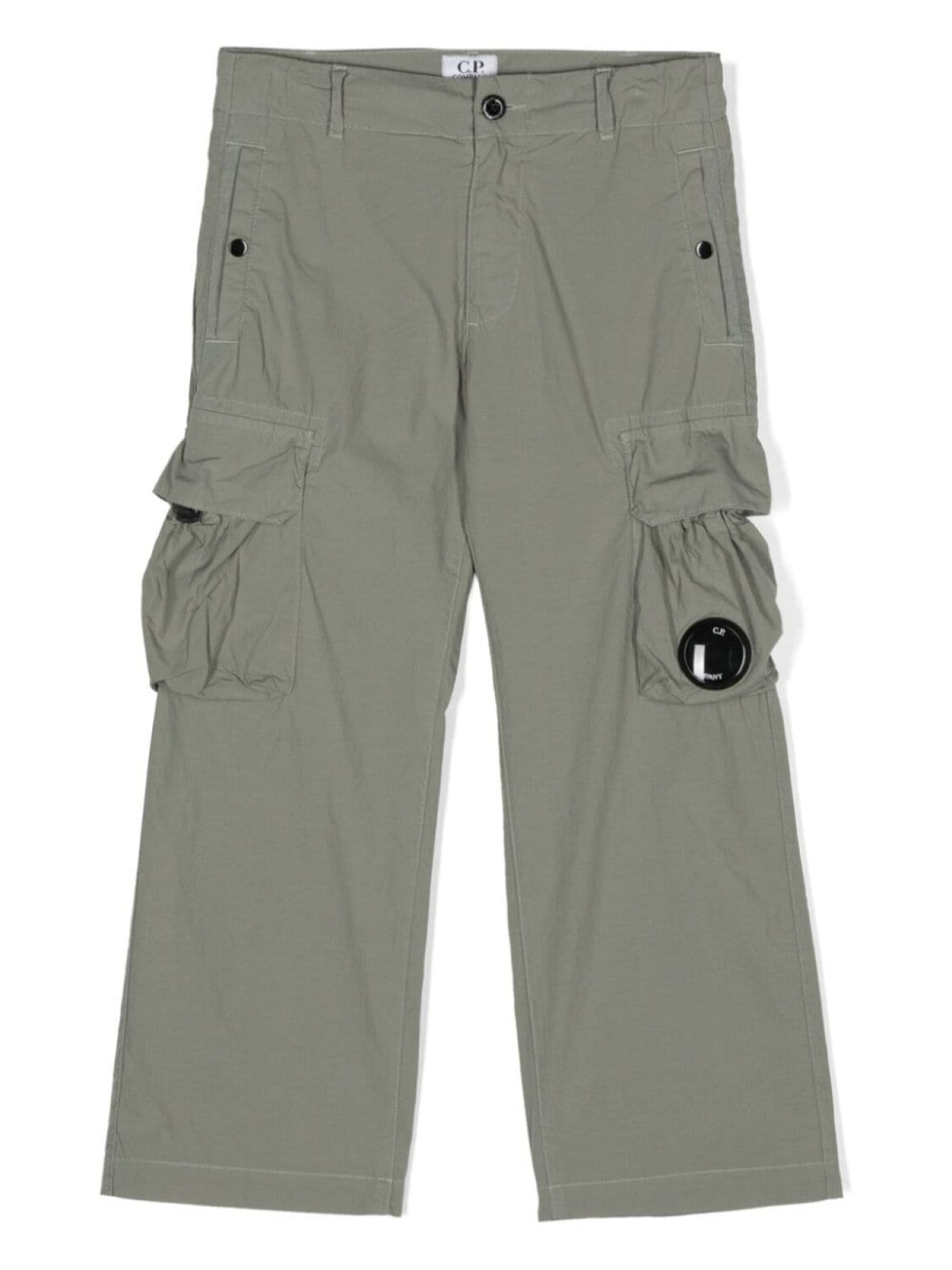 

C.P. Company брюки карго с декором Lens, зеленый