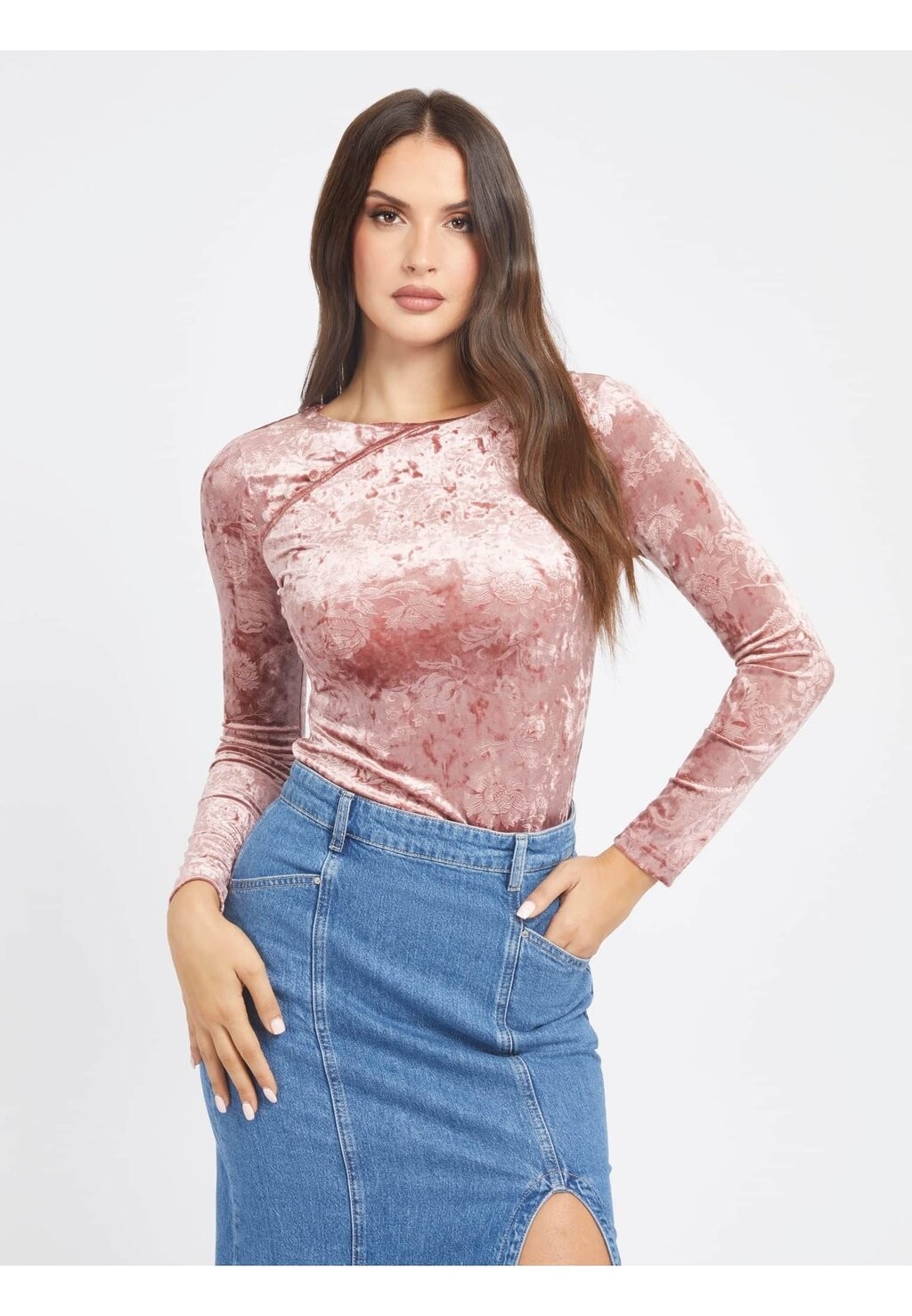 

Блузка Guess, цвет blumenmuster pink
