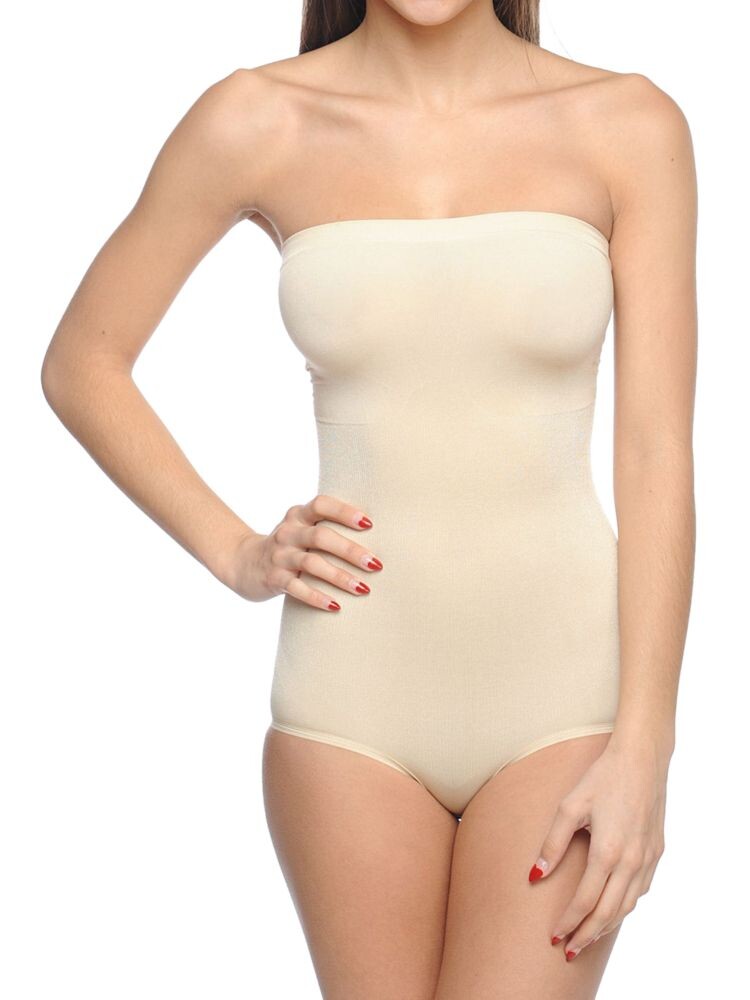 

Боди без бретелек Body Beautiful Shapewear, бежевый