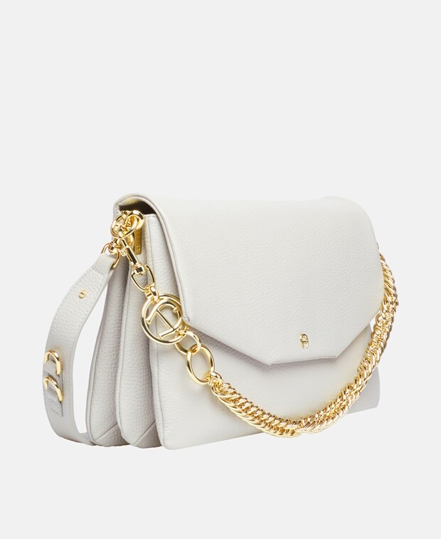 

Кожаная сумка через плечо Aigner, серый