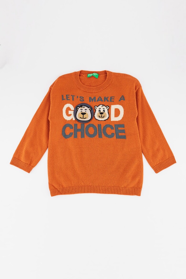 

Свитер с принтом United Colors Of Benetton, синий